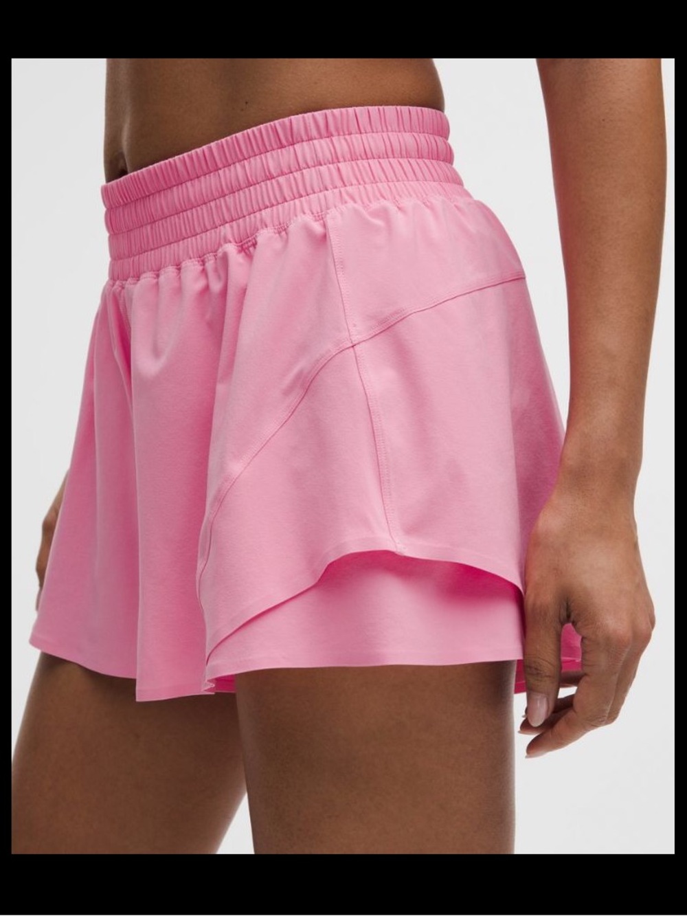lululemon shake it out short nwt candy cloud